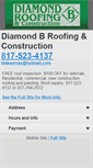 Mobile Screenshot of diamondbroofing.com